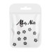 Molly Nails 3D K1126 - Декорации за нокти черни цветя 10бр.